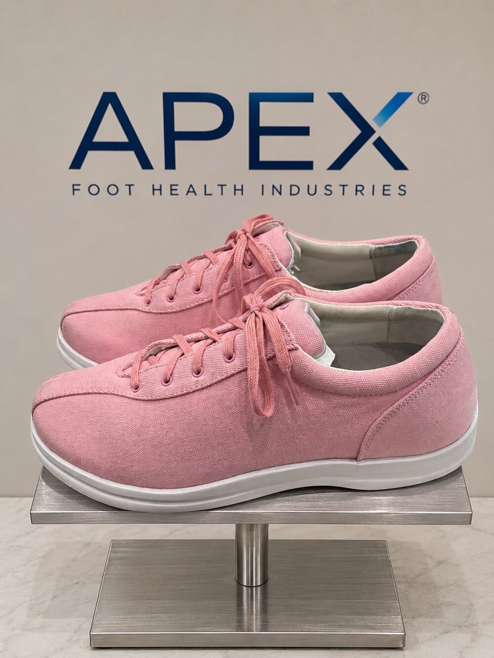 Apex Petals Ellen A402W Pink Canvas Comfort Sneakers Women’s Size 10